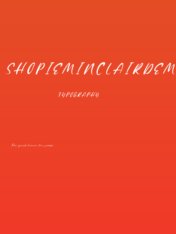 ShopieMinclairDEMO Poster