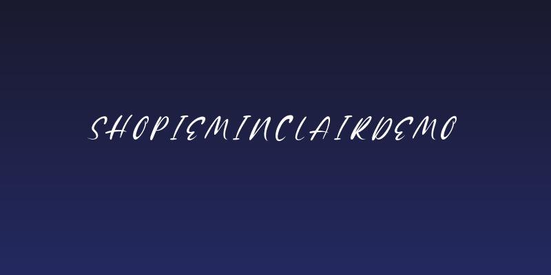 ShopieMinclairDEMO Social Header