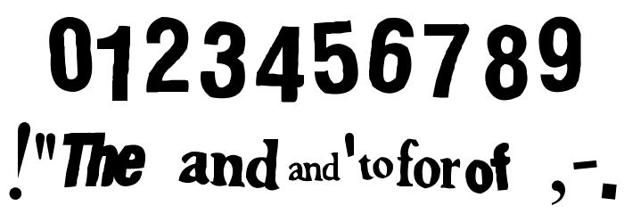 Shoplifter Font OTHER CHARS