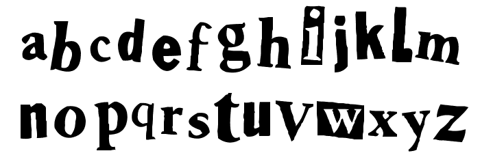 Shoplifter Font LOWERCASE