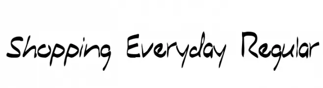 Shopping Everyday Regular  Free Fonts Download