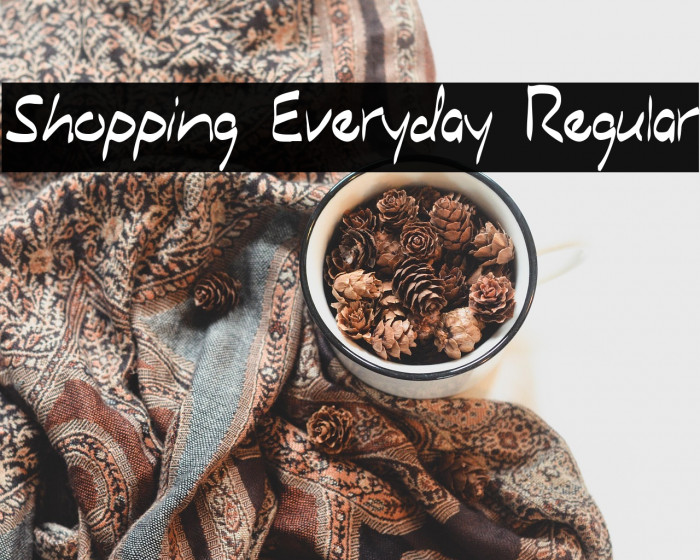 Shopping Everyday Regular Example 3