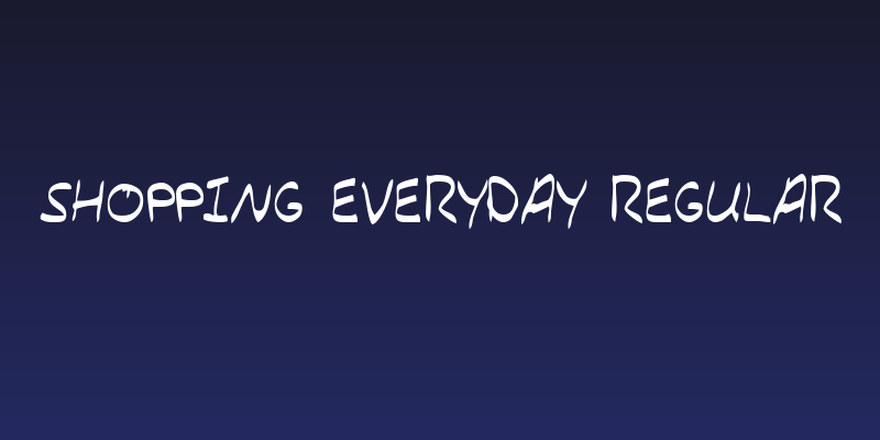Shopping Everyday Regular Social Header