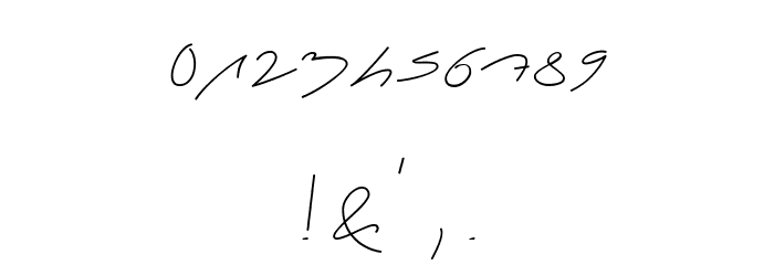 Shopping List Demo Font OTHER CHARS