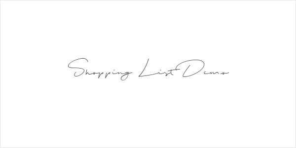 Shopping List Demo Logo