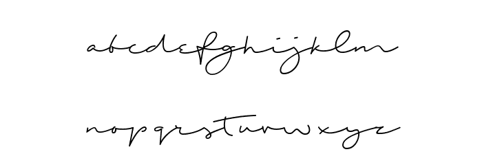 Shopping List Demo Font LOWERCASE