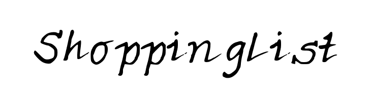 ShoppingList  font caratteri gratis