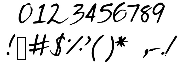 ShoppingList Font OTHER CHARS