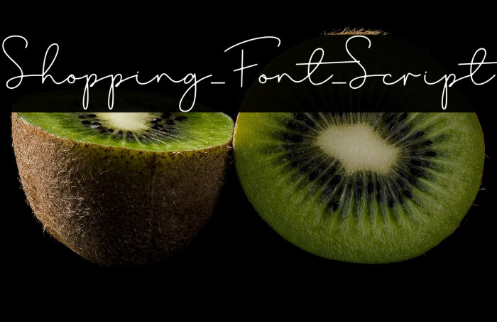 Shopping_Font_Script Example 3