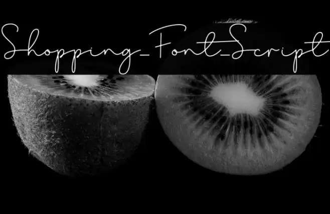 Shopping_Font_Script Font examples
