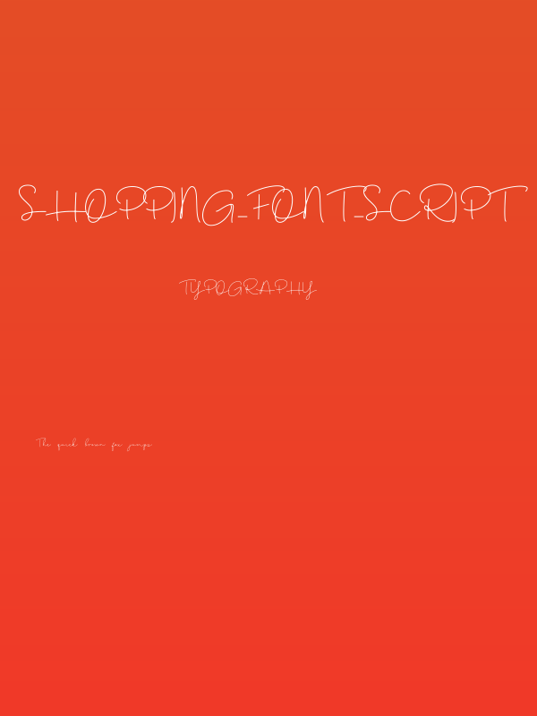 Shopping_Font_Script Poster