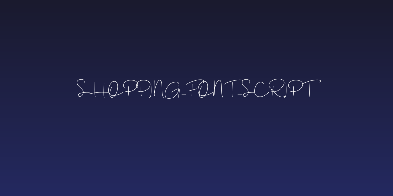 Shopping_Font_Script Social Header