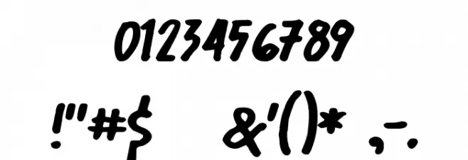 Shorelines Display フォント その他の文字
