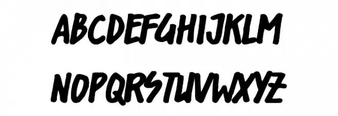 Shorelines Display フォント 大文字