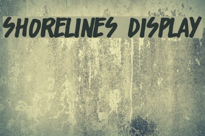 Shorelines Display Font examples