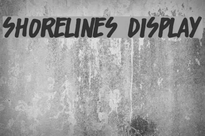 Shorelines Display フォント examples