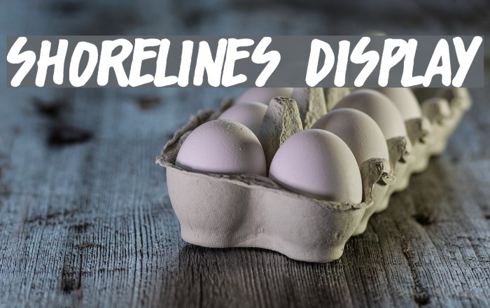 Shorelines Display Font examples