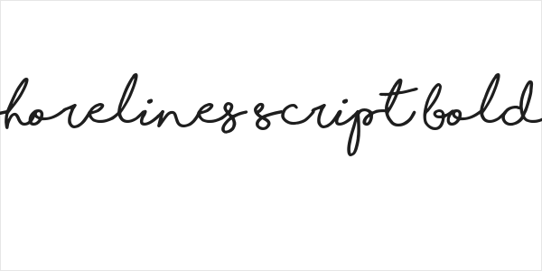 Shorelines Script Bold Logo