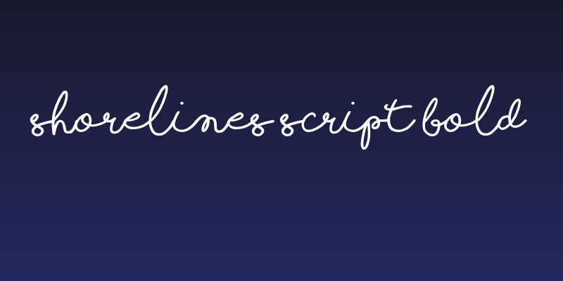 Shorelines Script Bold Social Header
