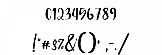 Shorin bestie Font OTHER CHARS