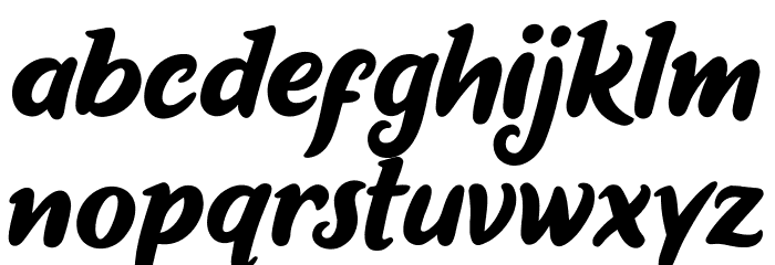 Short Baby Font LOWERCASE