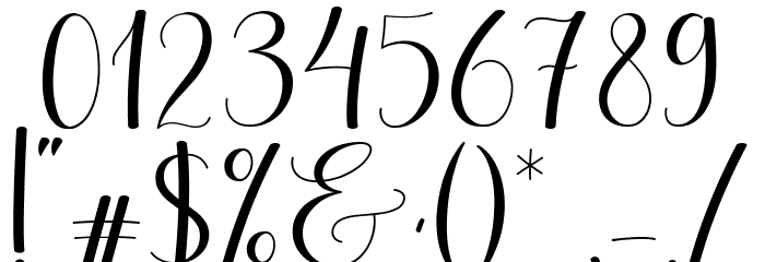 Short Party Font OTHER CHARS