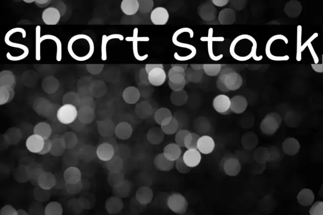 Short Stack Font examples