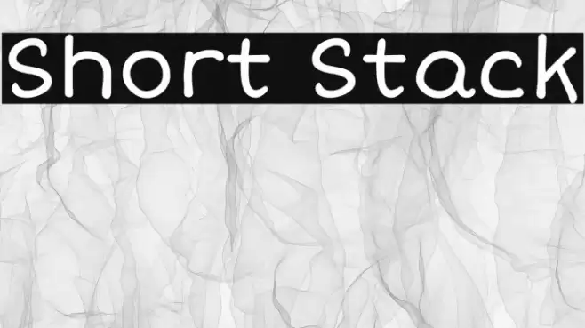 Short Stack Font examples