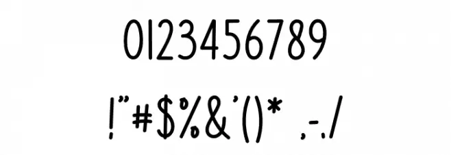 Short Story Font Alte caractere