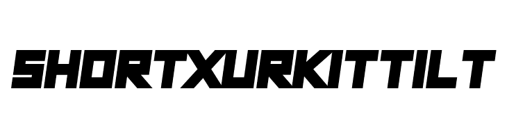 Short Xurkit Tilt  Скачать бесплатные шрифты