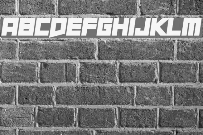 Short Xurkit Tilt Font examples
