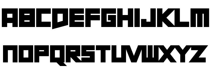 Short Xurkit Font LOWERCASE