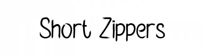 Short Zippers  Frei Schriftart Herunterladen