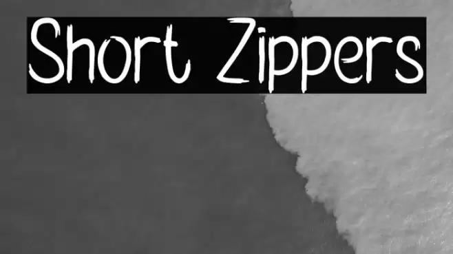 Short Zippers Font examples
