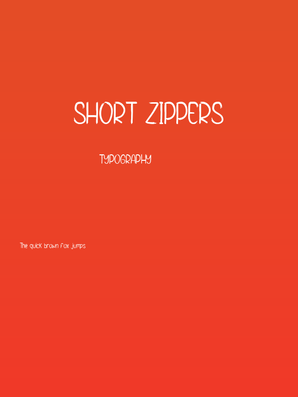 Short Zippers Poster