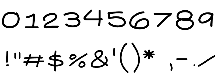 Short Font OTHER CHARS