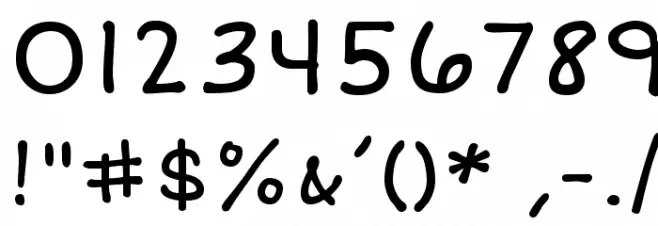 ShortStack Font OTHER CHARS