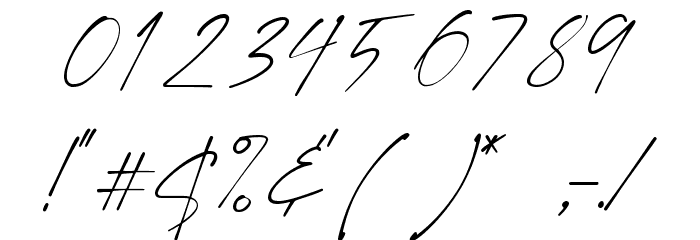 Shortblack Font OTHER CHARS