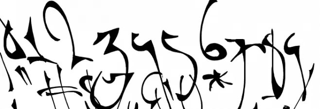 Shortbrush Font OTHER CHARS