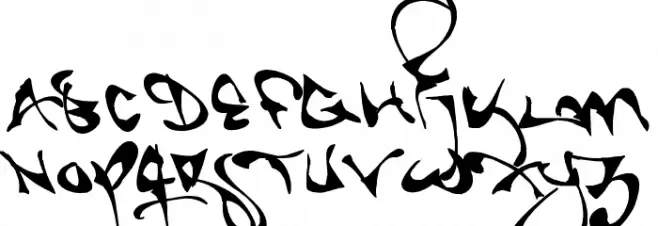 Shortbrush Font UPPERCASE