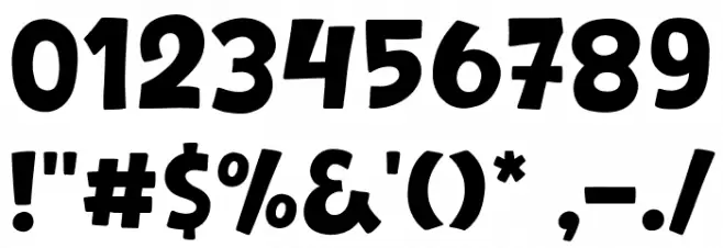 Shortcake Font OTHER CHARS