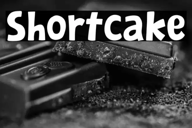 Shortcake Font examples