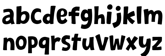 Shortcake Font LOWERCASE