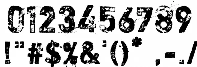 Shortcut Font OTHER CHARS