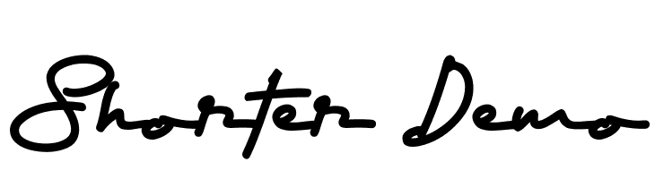 Shorter Demo  Frei Schriftart Herunterladen