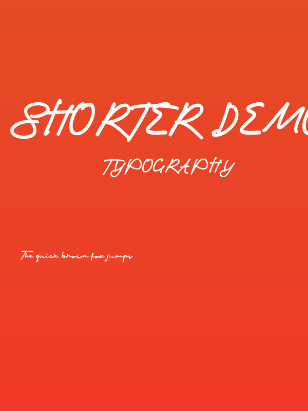 Shorter Demo Poster
