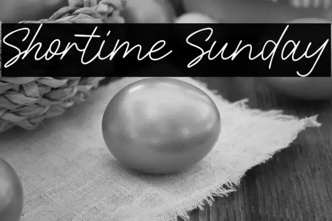 Shortime Sunday Caratteri examples