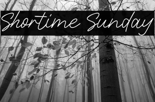 Shortime Sunday Caratteri examples