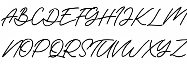 Shortline फ़ॉन्ट अपरकेस