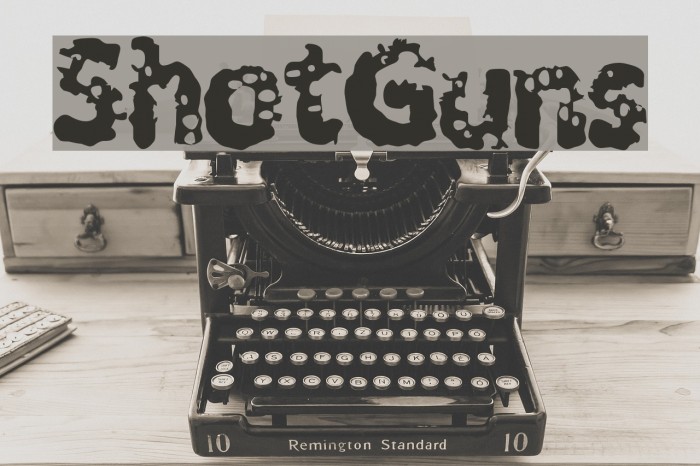 ShotGuns Font examples